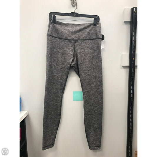 Athletic Leggings By Lululemon In Grey, Size: 12