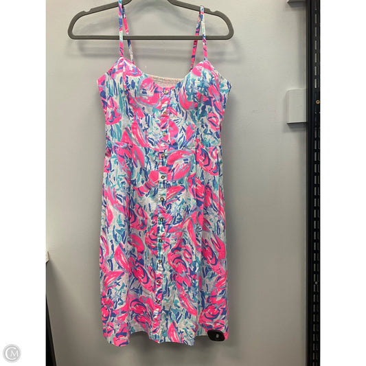 Dress Designer By Lilly Pulitzer In Blue & Pink, Size: 8