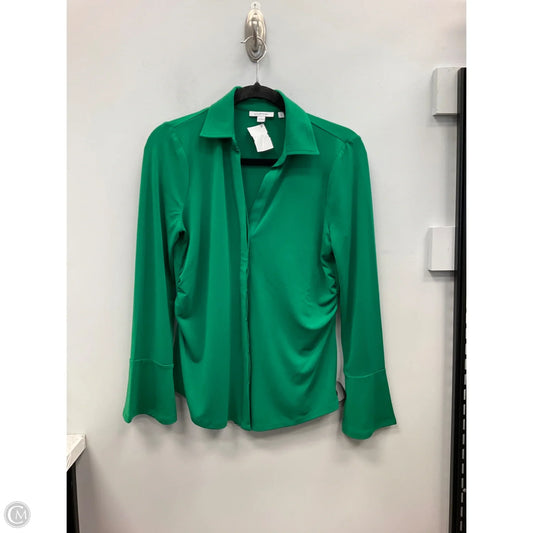 Top Long Sleeve By Chicos In Green, Size: S