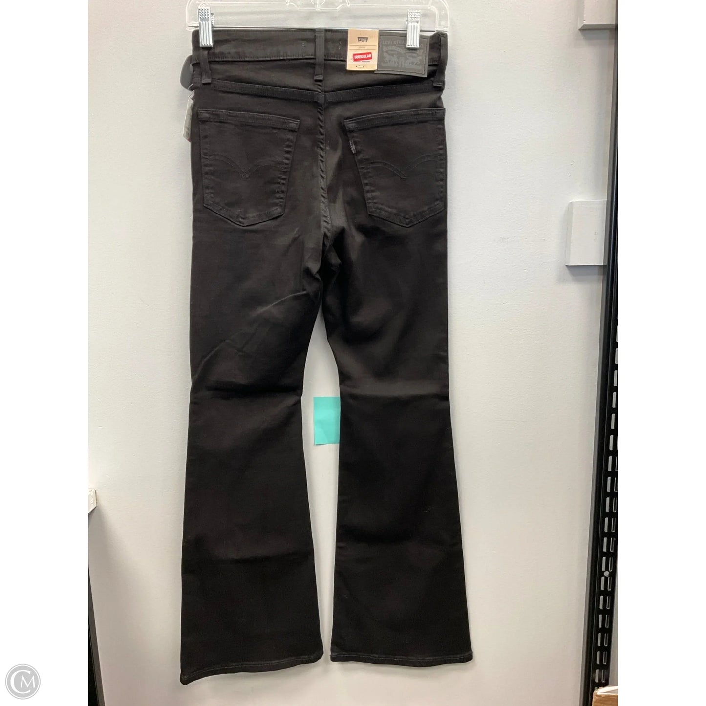 Jeans Flared By Levis In Black Denim, Size: 4