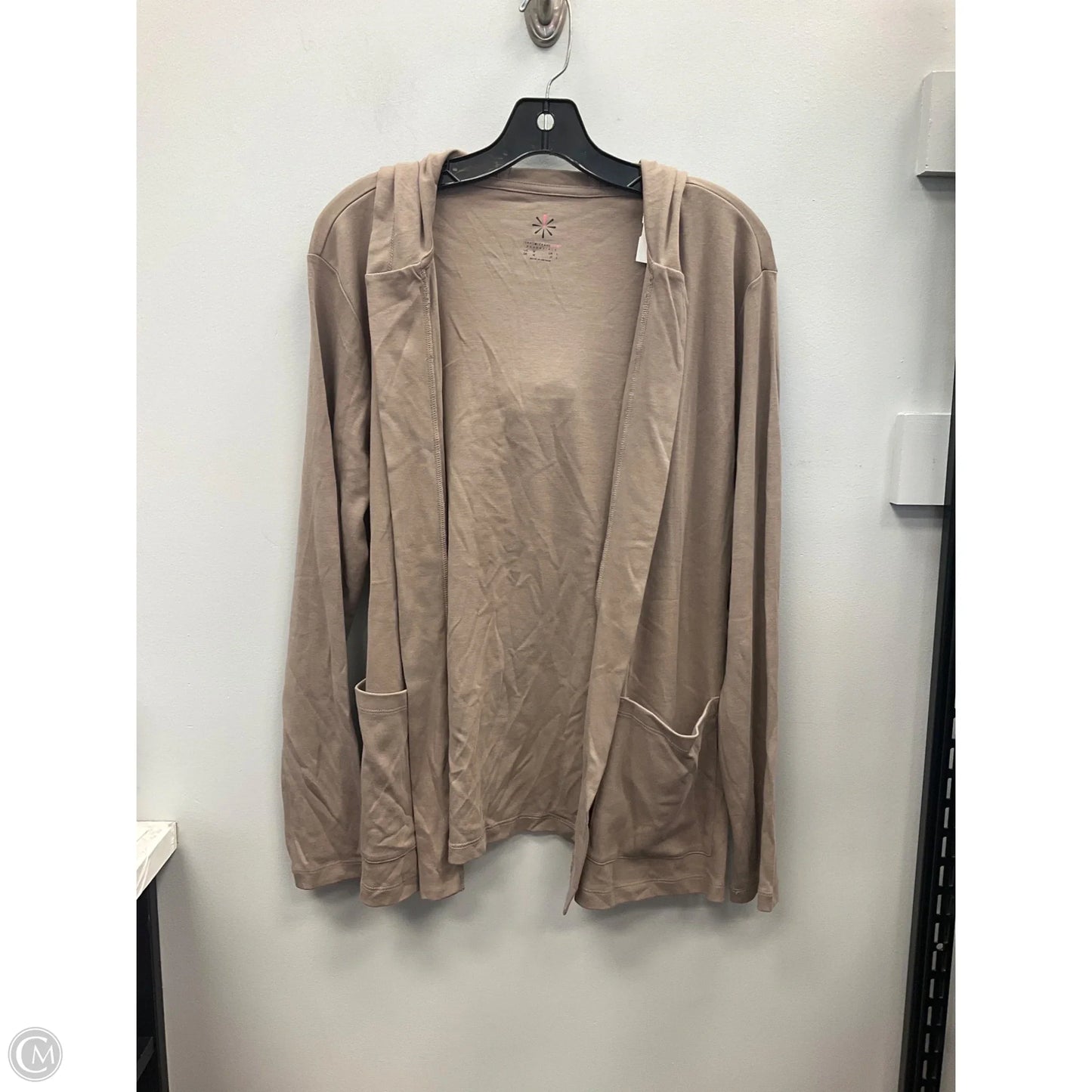 Cardigan By Isaac Mizrahi Live Qvc In Taupe, Size: M