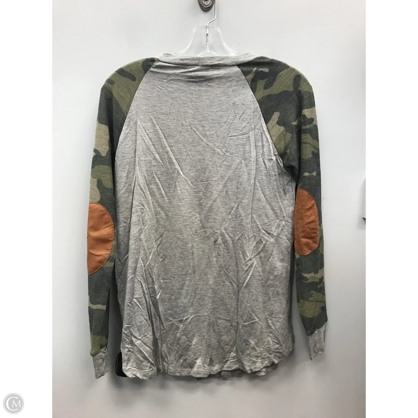 Top Long Sleeve By Clothes Mentor In Green & Grey, Size: S