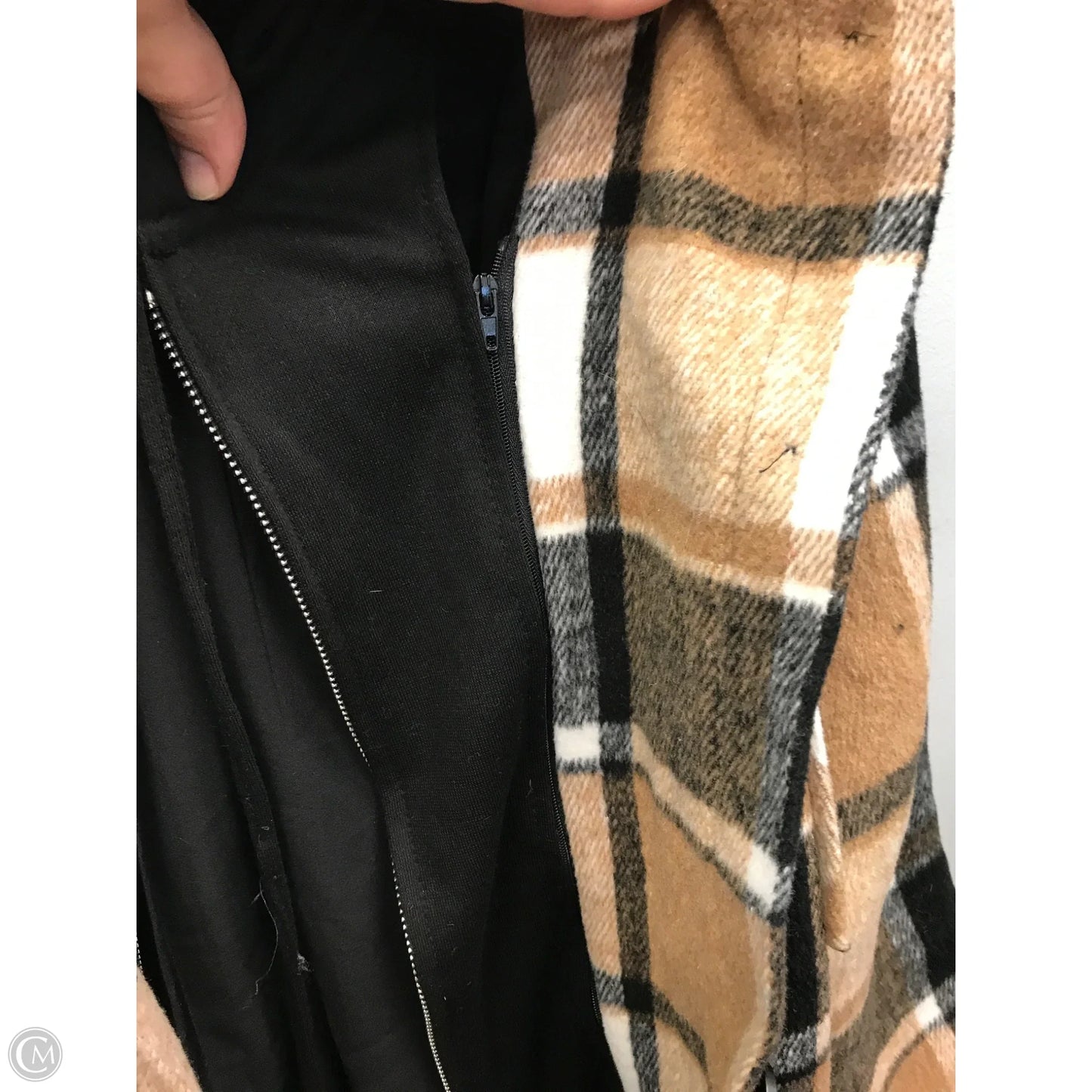Jacket Other By Cmb In Plaid Pattern, Size: S