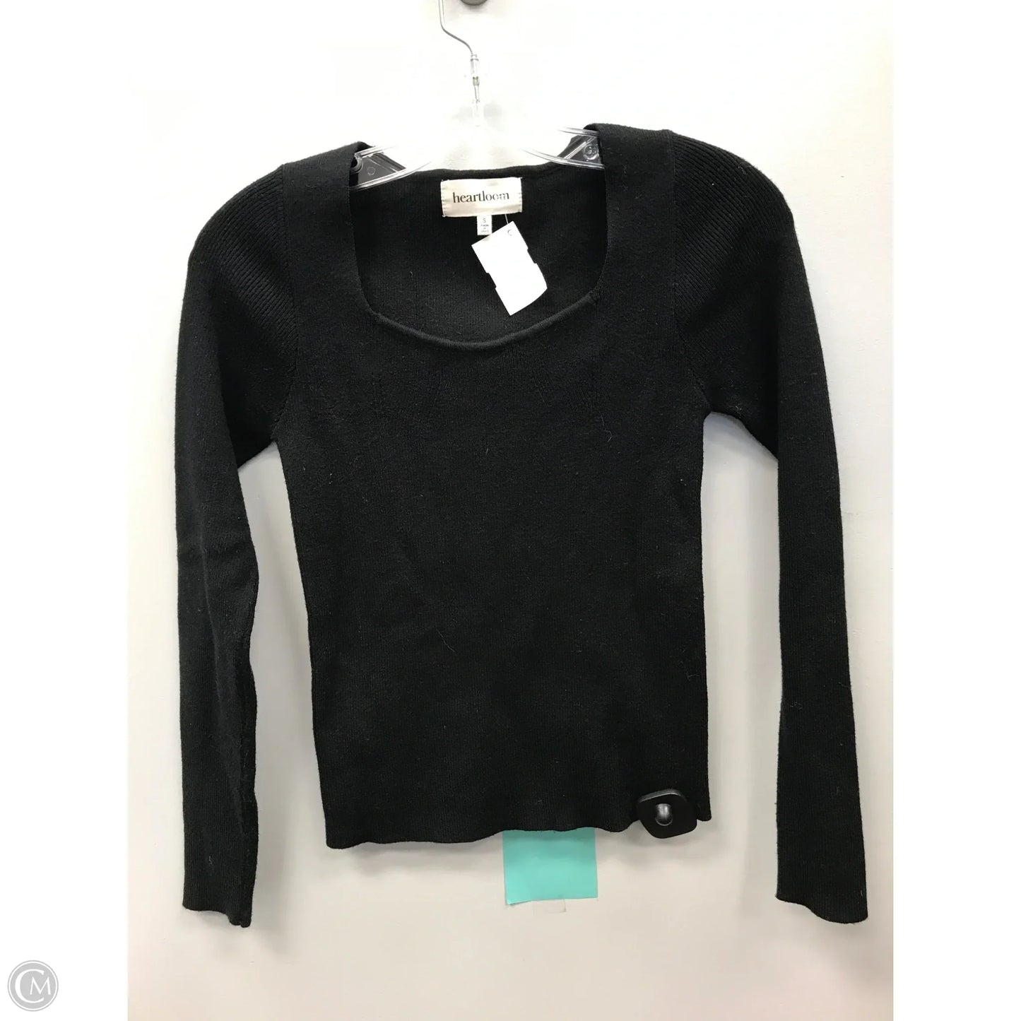 Top Long Sleeve By Heartloom In Black, Size: S