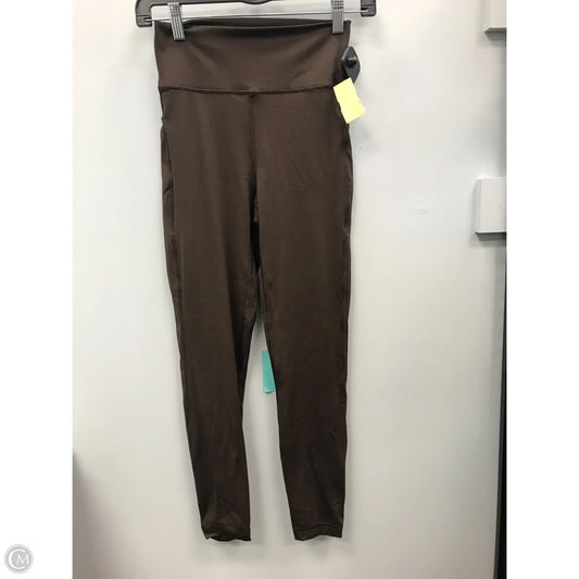 Athletic Leggings By Nuuds In Brown, Size: M