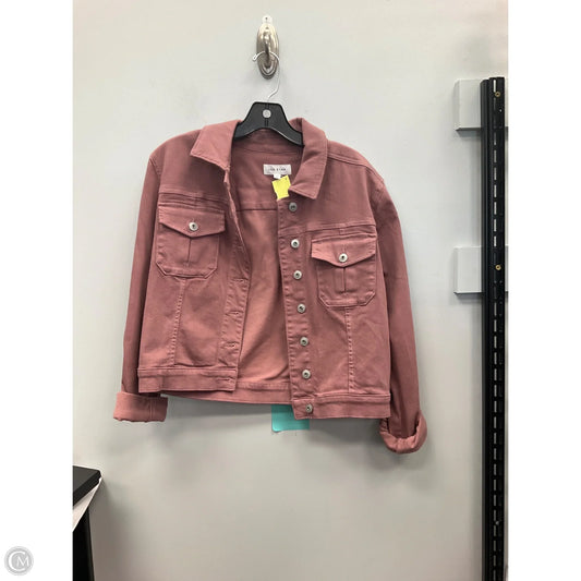 Jacket Denim By Cmc In Mauve, Size: M