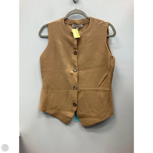 Top Sleeveless By Loft In Tan, Size: S