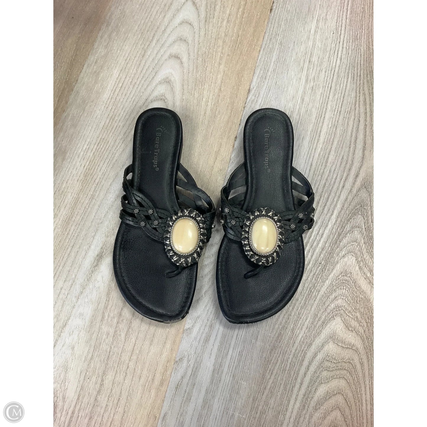 Sandals Flats By Bare Traps In Black, Size: 7.5