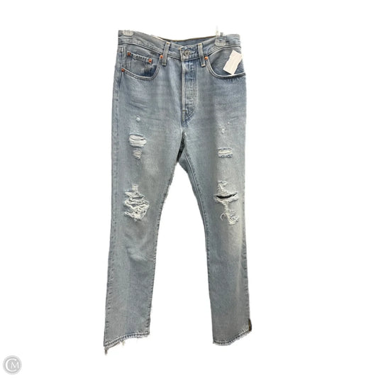Jeans Boyfriend By Levis In Blue Denim, Size: 4