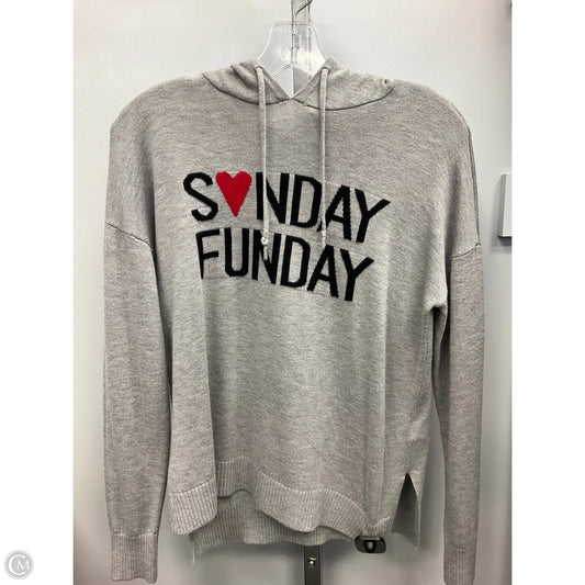 Sweatshirt Hoodie By Rachel Zoe In Grey, Size: S