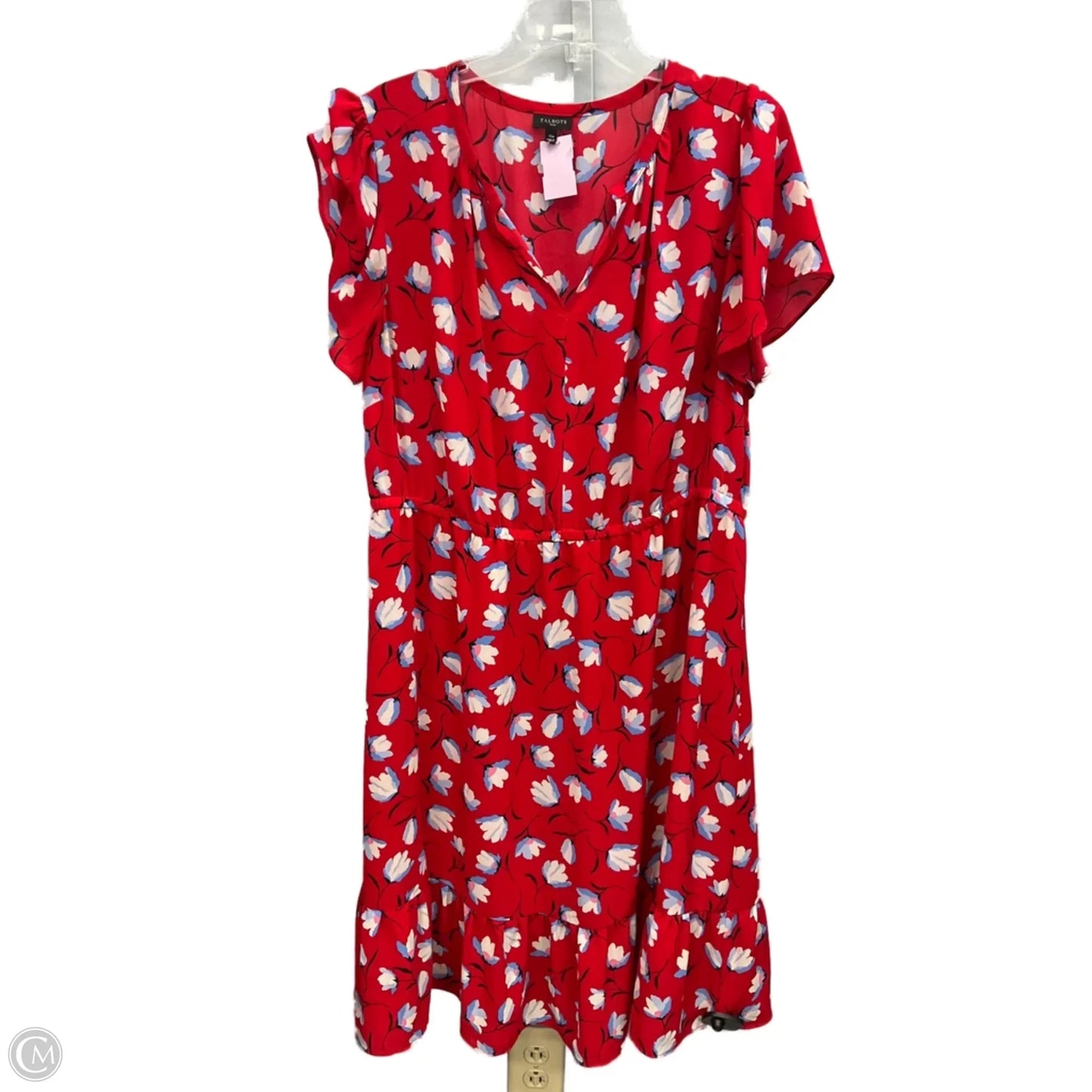 Dress Casual Midi By Talbots In Floral Print, Size: 16