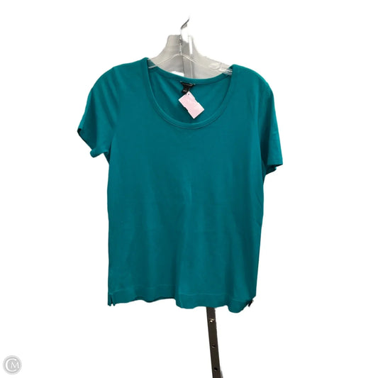 Top Short Sleeve Basic By Ann Taylor In Teal, Size: S