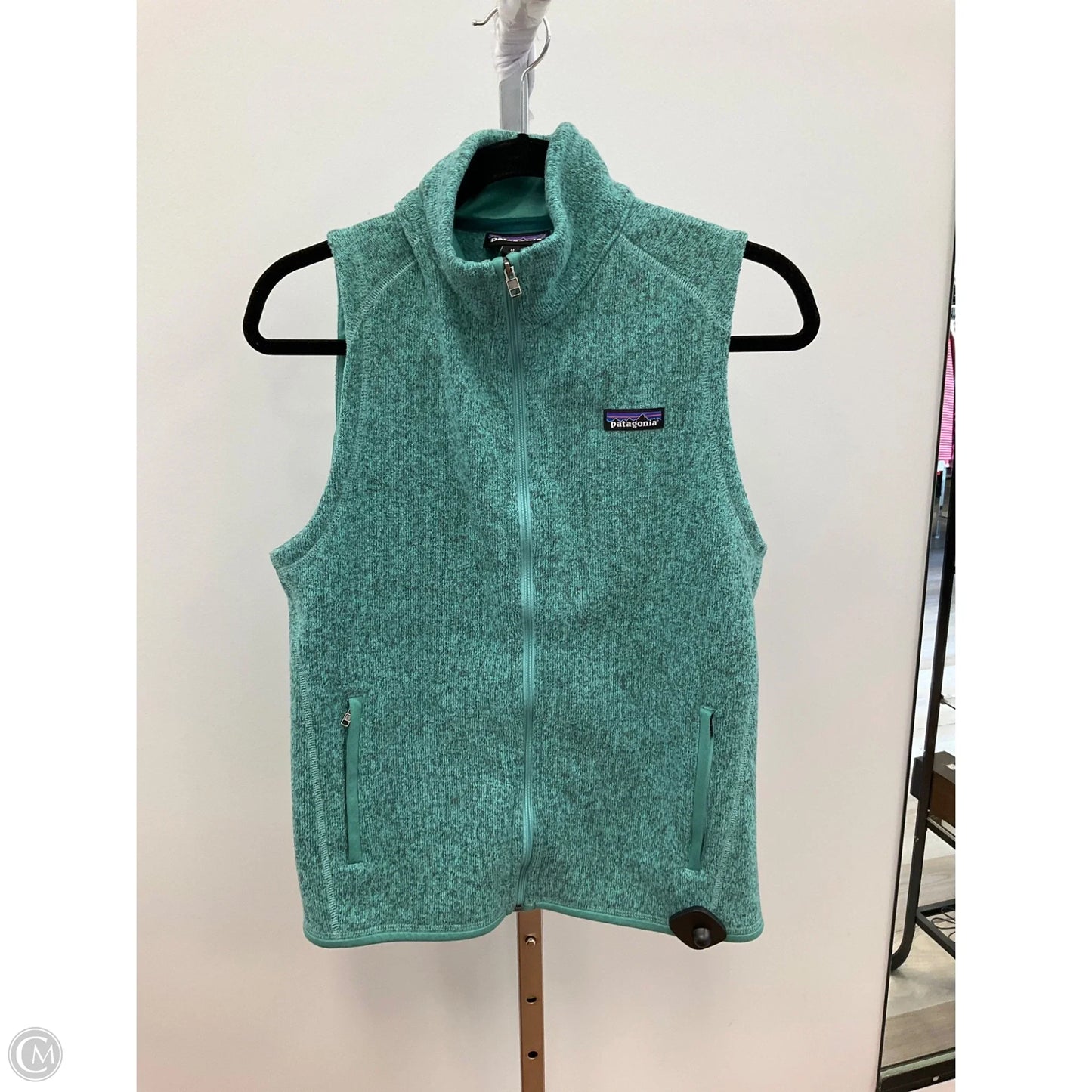 Vest Fleece By Patagonia In Teal, Size: M