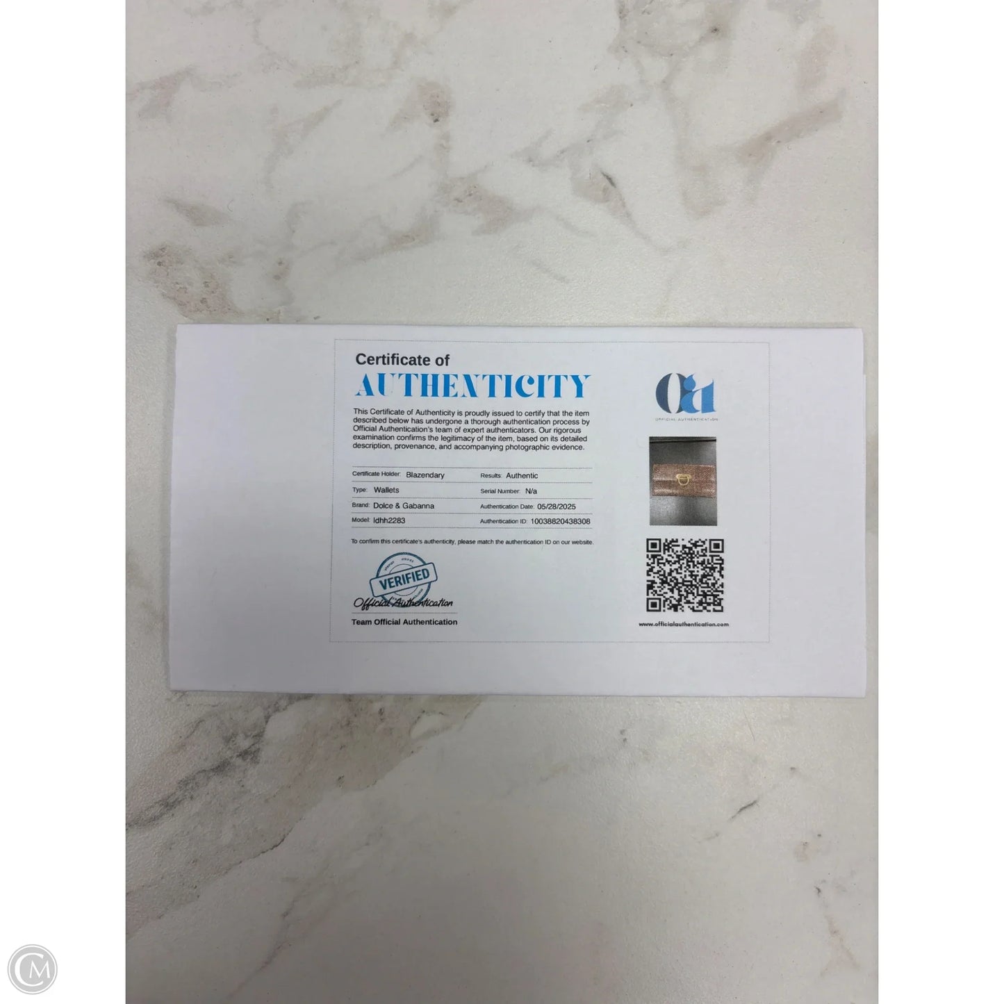 Wallet Luxury Designer By Dolce And Gabbana, Size: Large