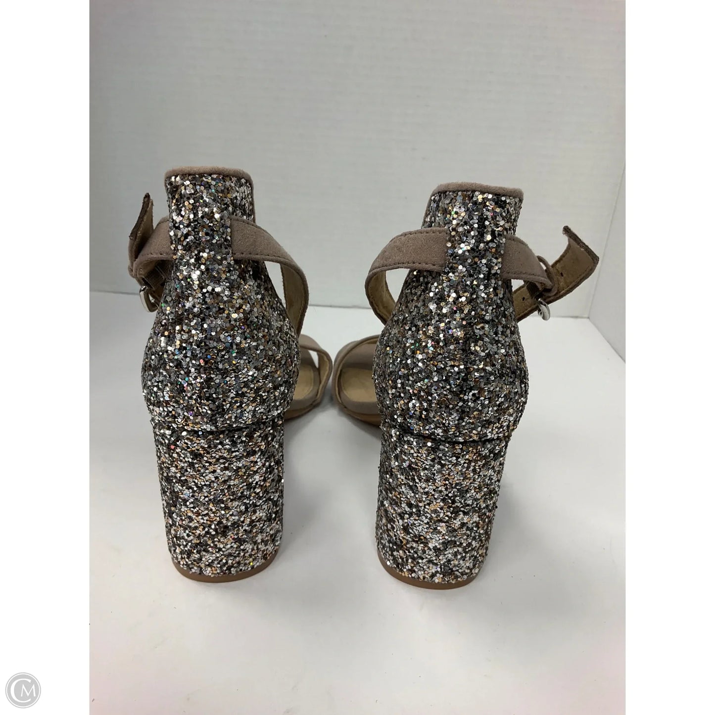 Shoes Heels Block By Old Navy In Silver, Size: 8