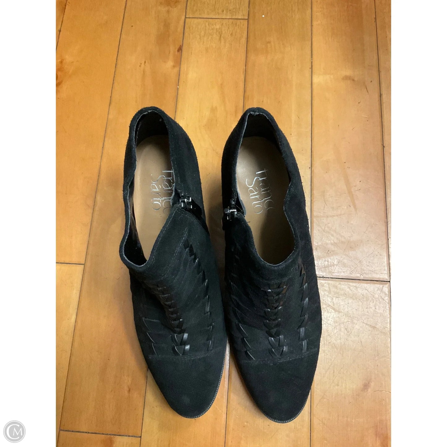 Boots Ankle Heels By Franco Sarto In Black, Size: 7