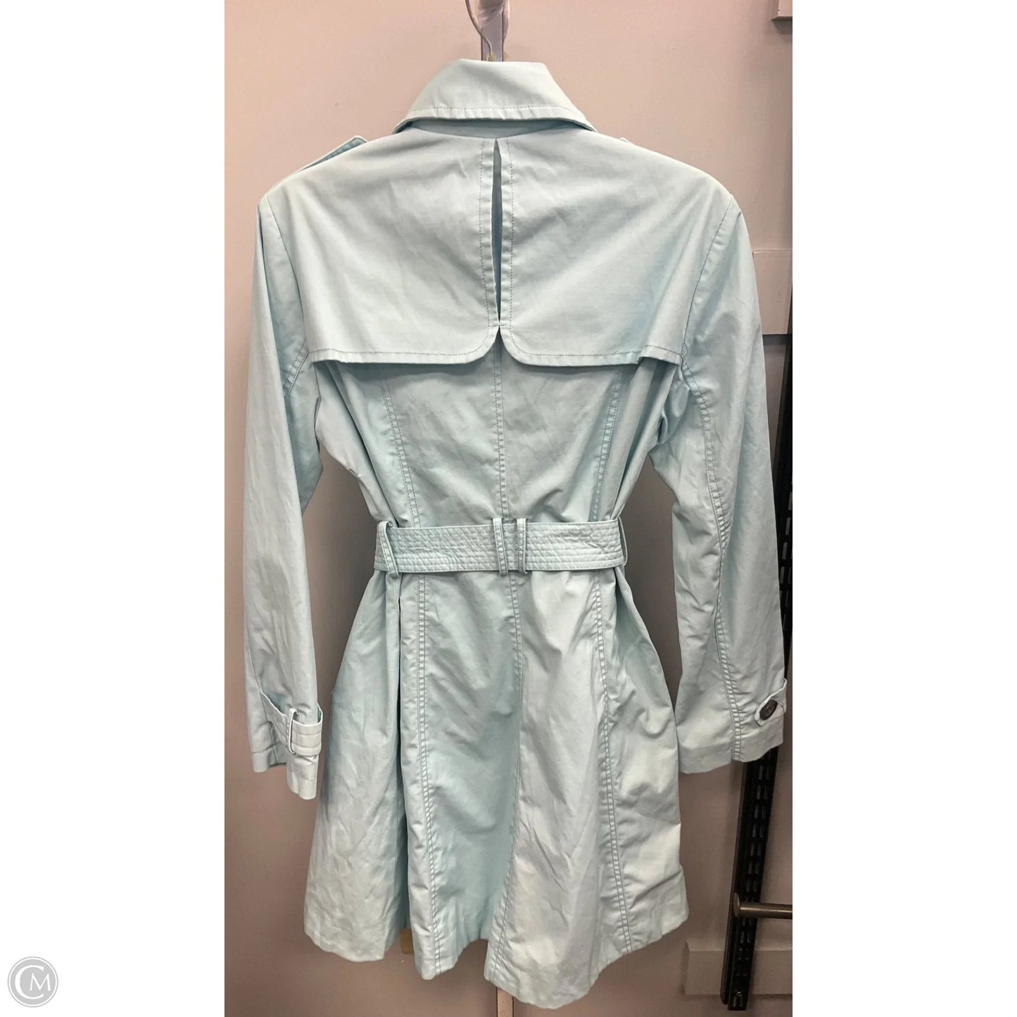 Coat Raincoat By New York And Co In Blue, Size: M