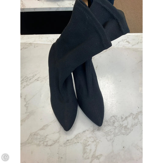 Boots Ankle Heels By Clothes Mentor In Black, Size: 7.5