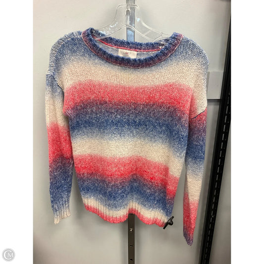 Sweater By Loft In Blue Red & White, Size: Xs