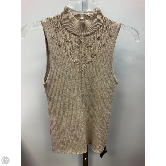Top Sleeveless By Carmen By Carmen Marc Valvo In Gold, Size: M
