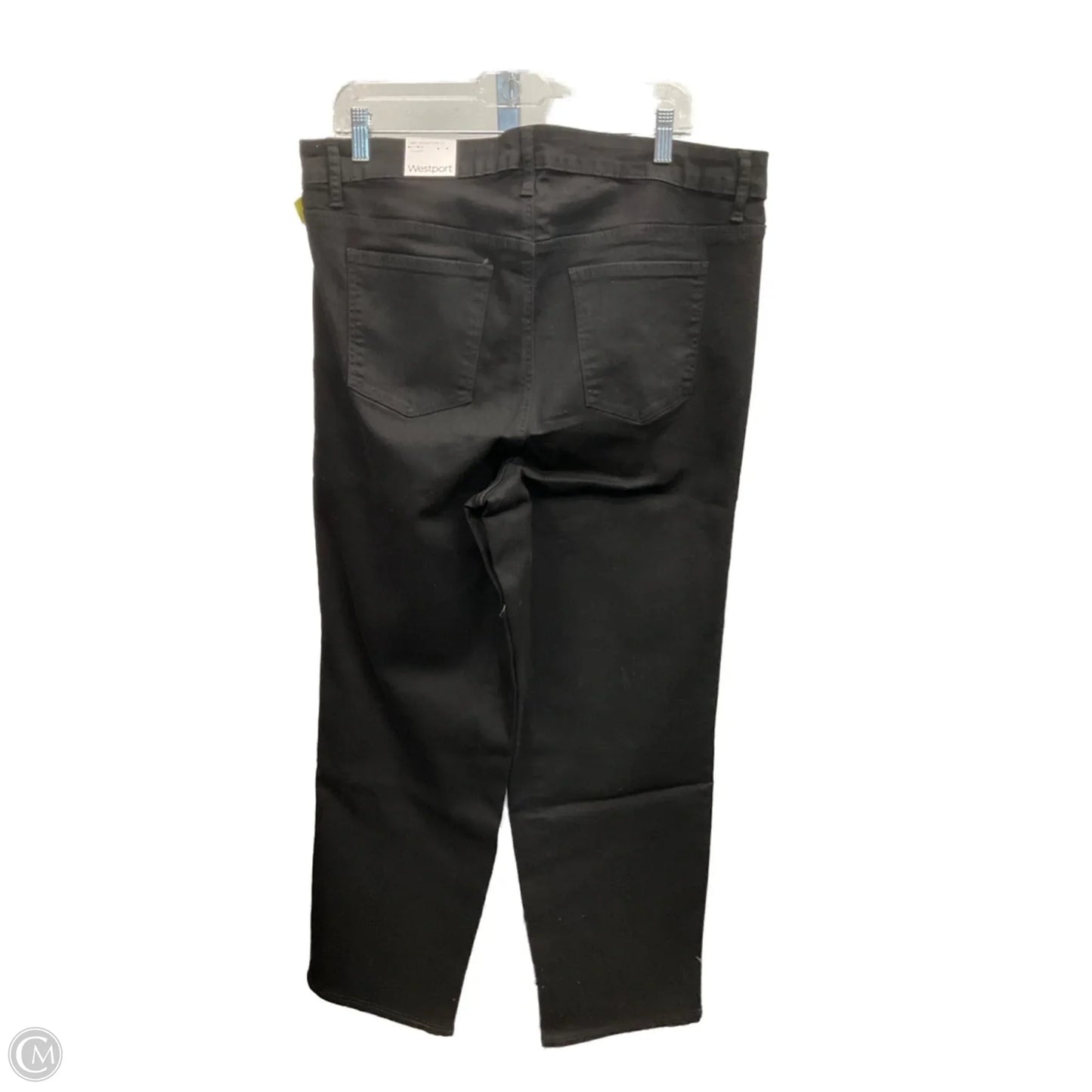 Jeans Straight By Westport In Black Denim, Size: 16