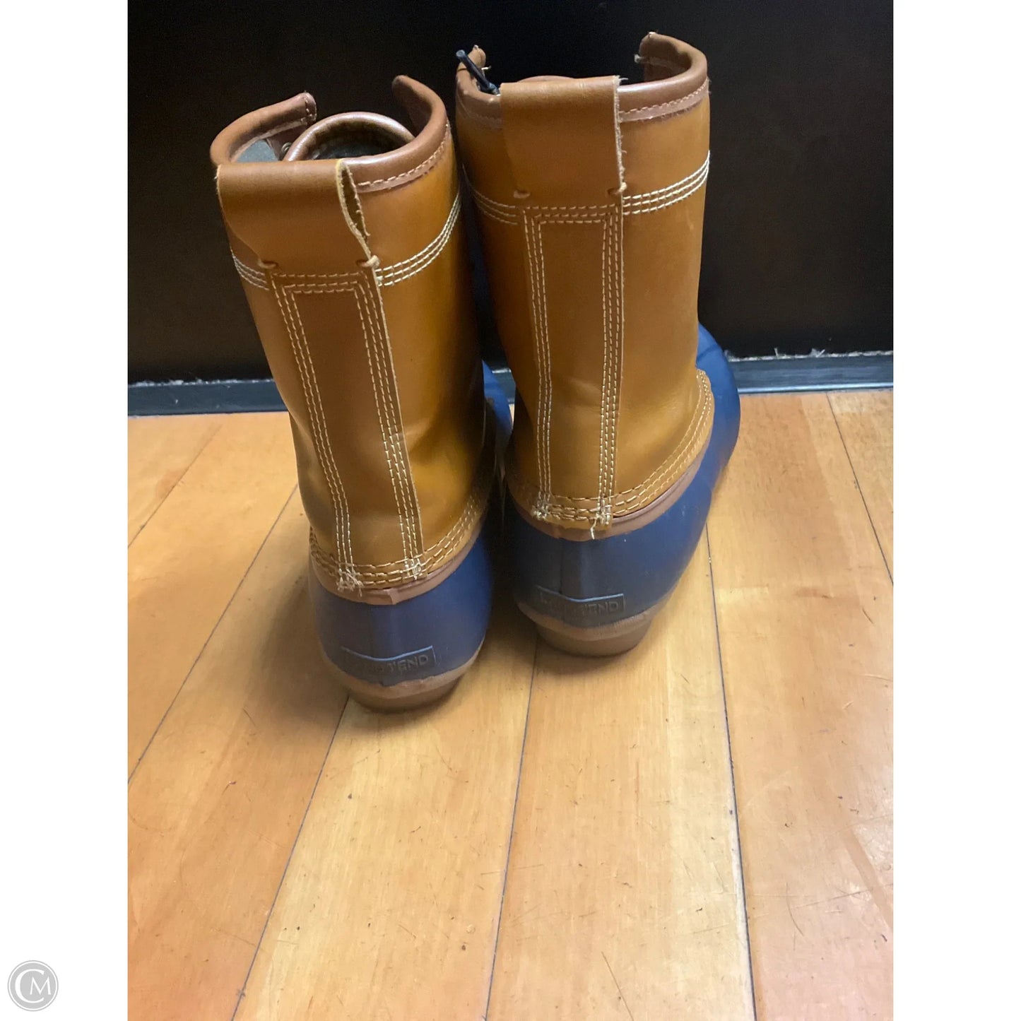 Boots Snow By Lands End In Blue & Brown, Size: 7.5