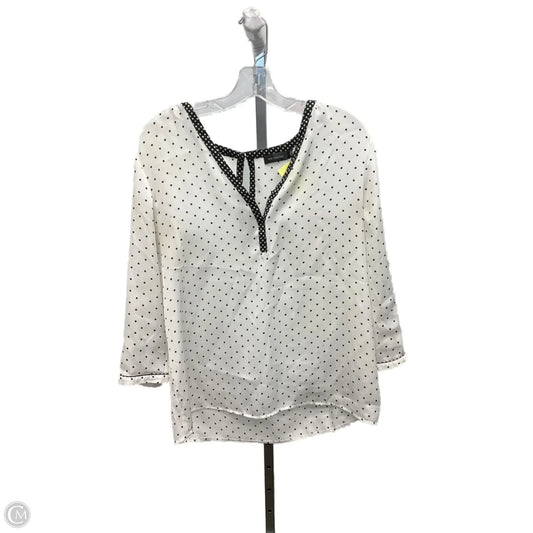 Top Long Sleeve By Clothes Mentor In Black & White, Size: M