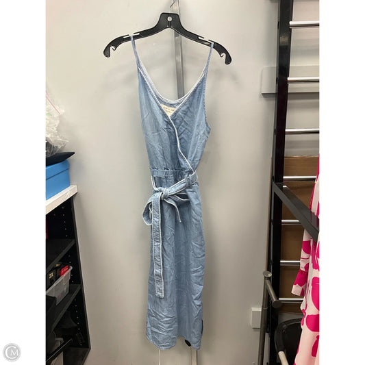 Dress Casual Midi By Cloth & Stone In Blue Denim, Size: Xs
