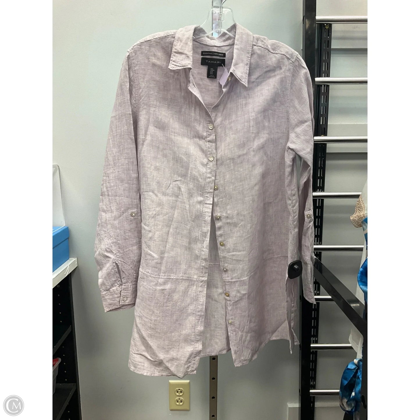 Dress Casual Short By Tahari In Purple, Size: M