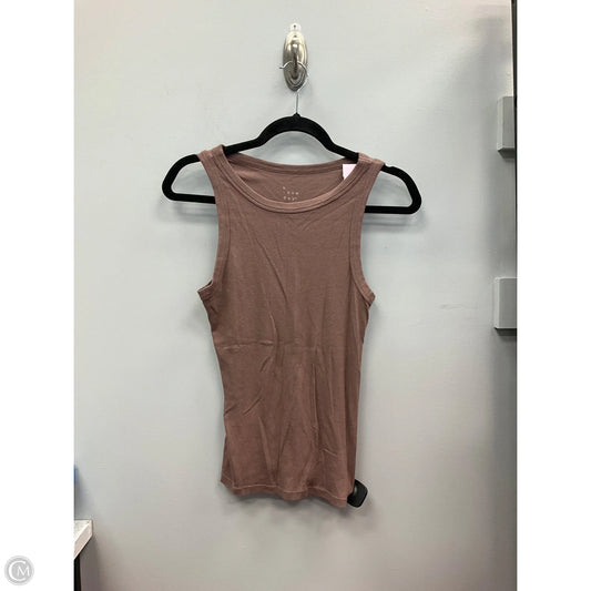 Top Sleeveless By A New Day In Brown, Size: L