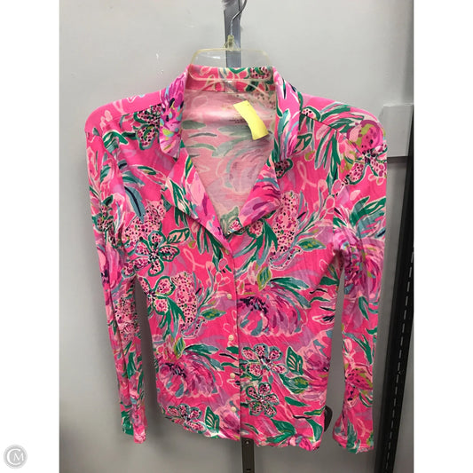 Top Long Sleeve Designer By Lilly Pulitzer In Multi-colored, Size: Xs