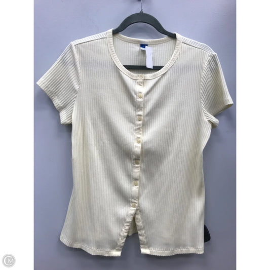 Top Short Sleeve By Old Navy In Yellow, Size: L