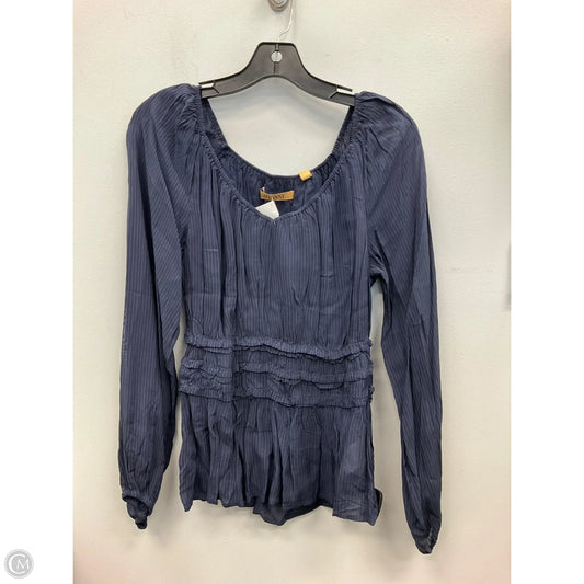 Top Long Sleeve By Shyanne In Navy, Size: M