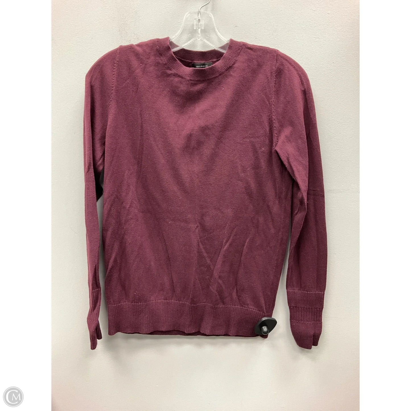 Top Long Sleeve By Halogen In Maroon, Size: S