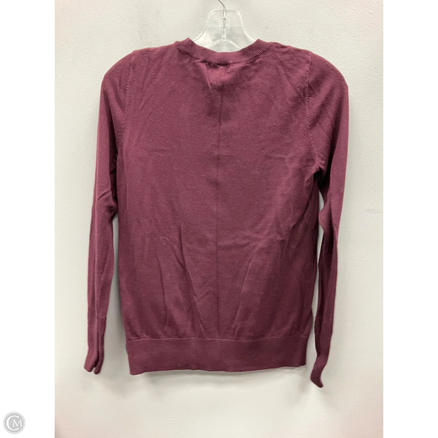 Top Long Sleeve By Halogen In Maroon, Size: S