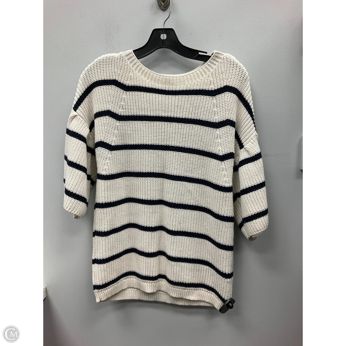 Sweater By Loft In Striped Pattern, Size: M