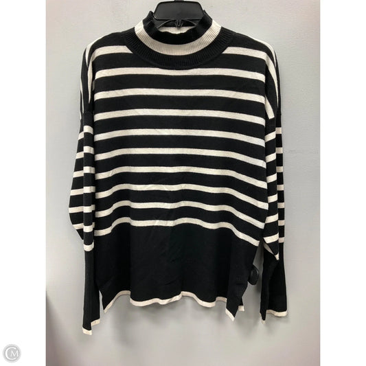 Sweater By Cyrus In Black & White, Size: L