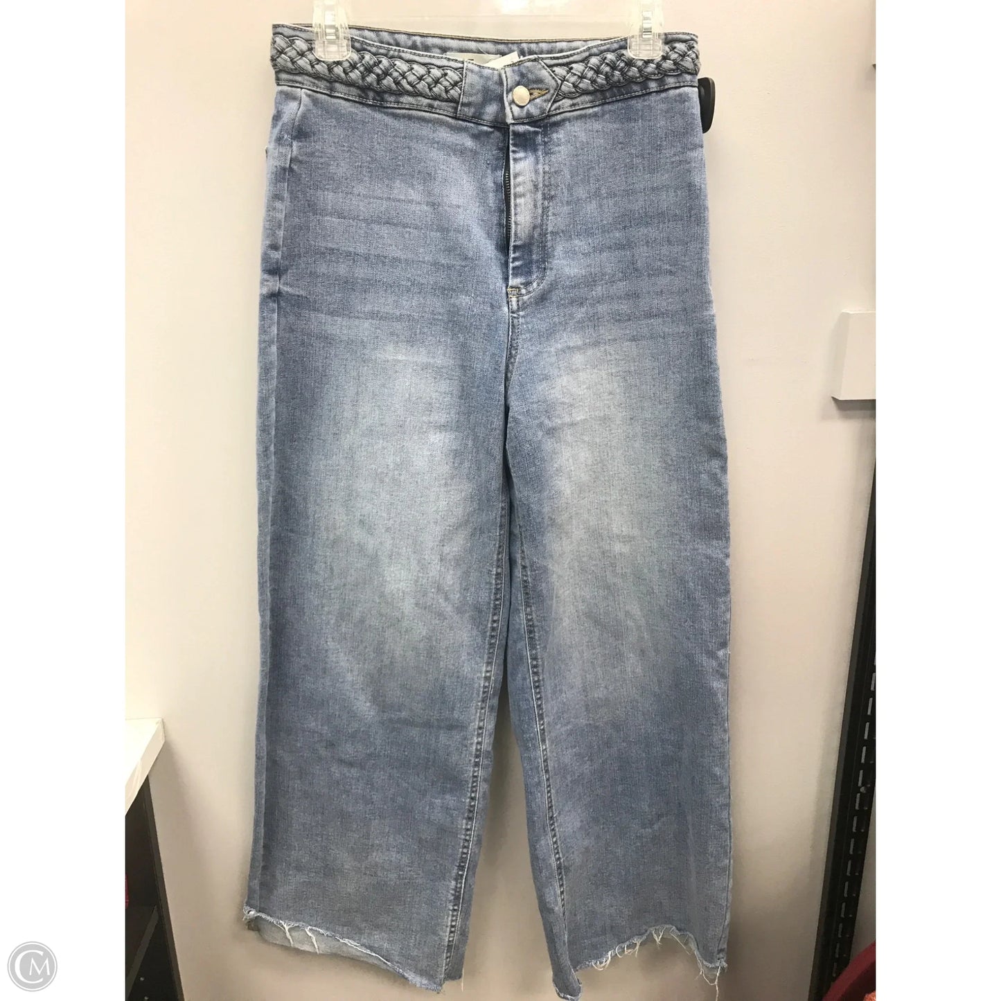Jeans Wide Leg By Oat In Blue Denim, Size: 8