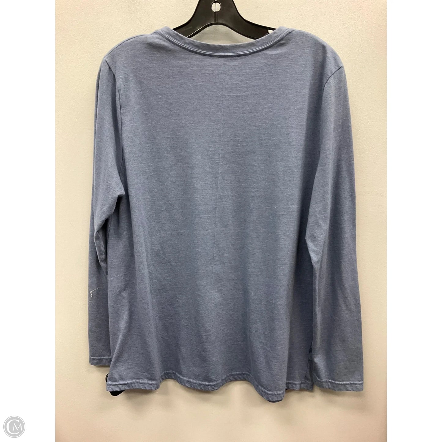 Top Long Sleeve By Faded Glory In Blue, Size: Xl