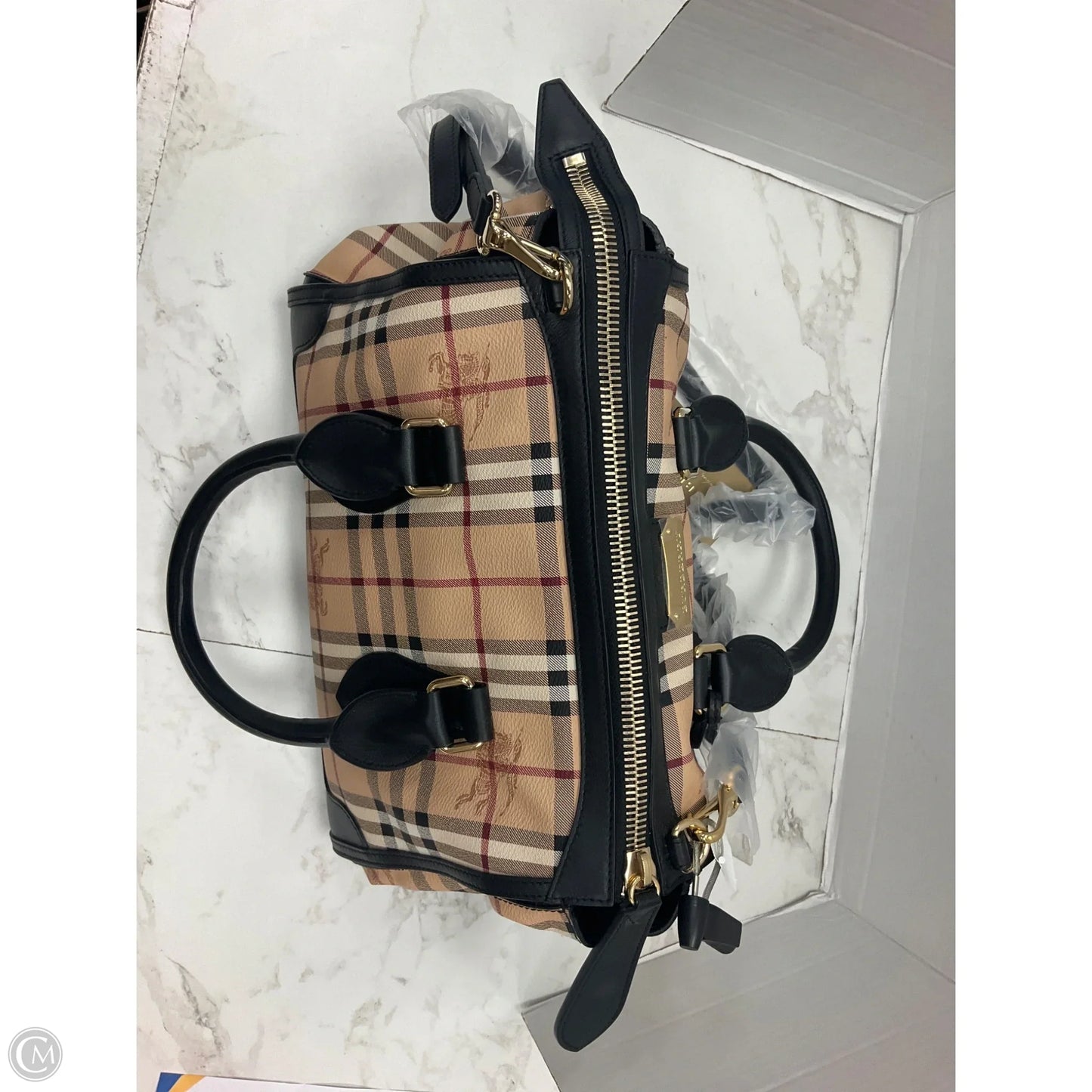 Handbag Luxury Designer By Burberry, Size: Medium