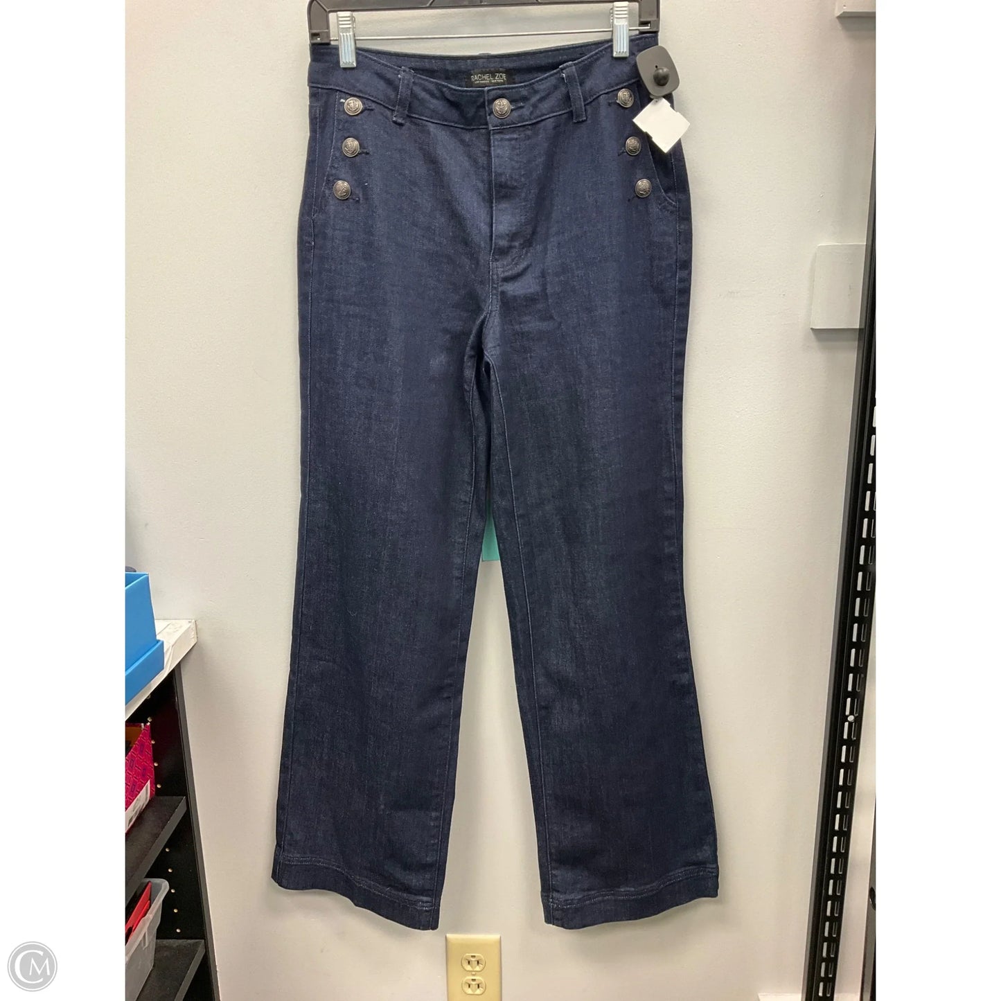 Jeans Wide Leg By Rachel Zoe In Blue Denim, Size: 4