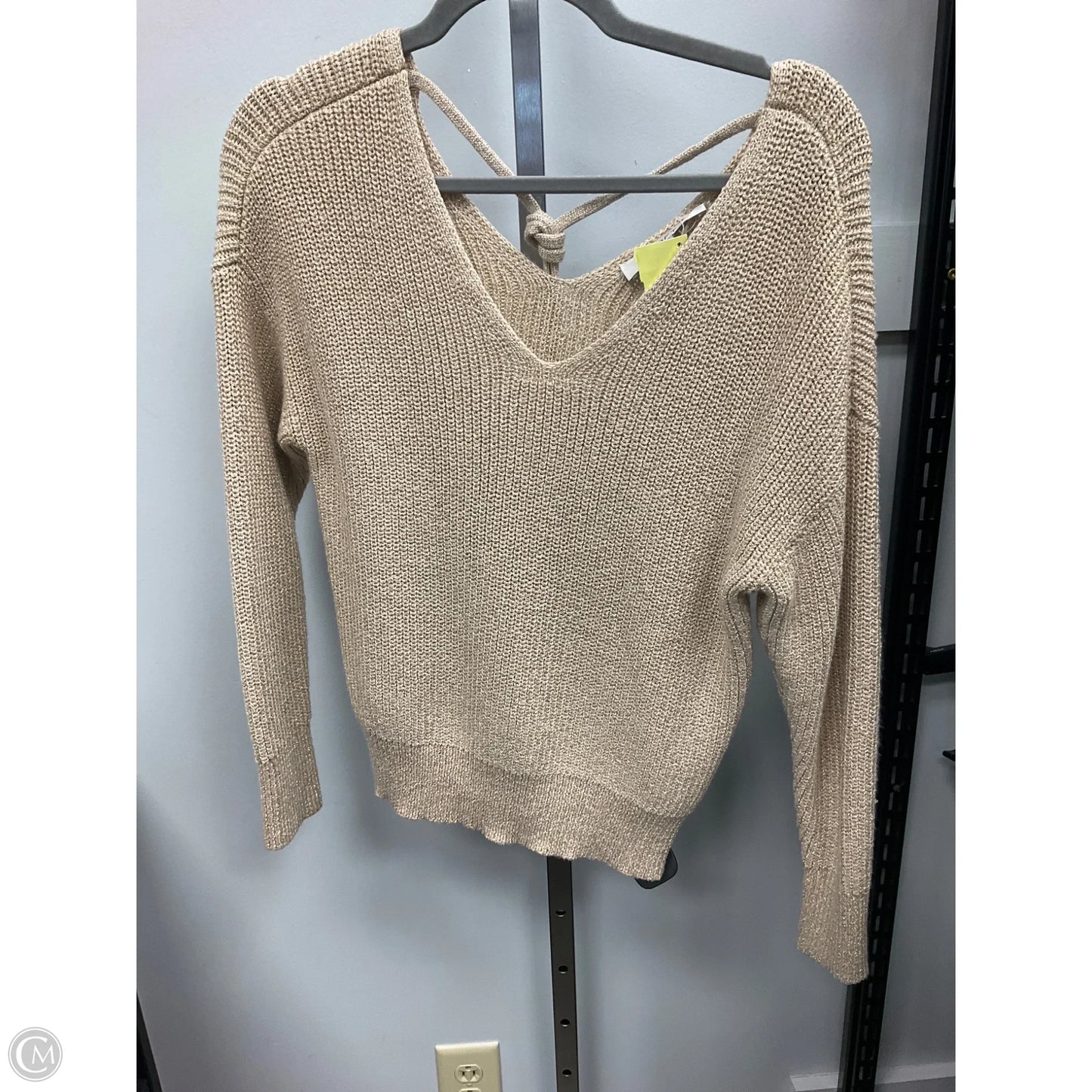 Sweater By Loft In Gold, Size: S