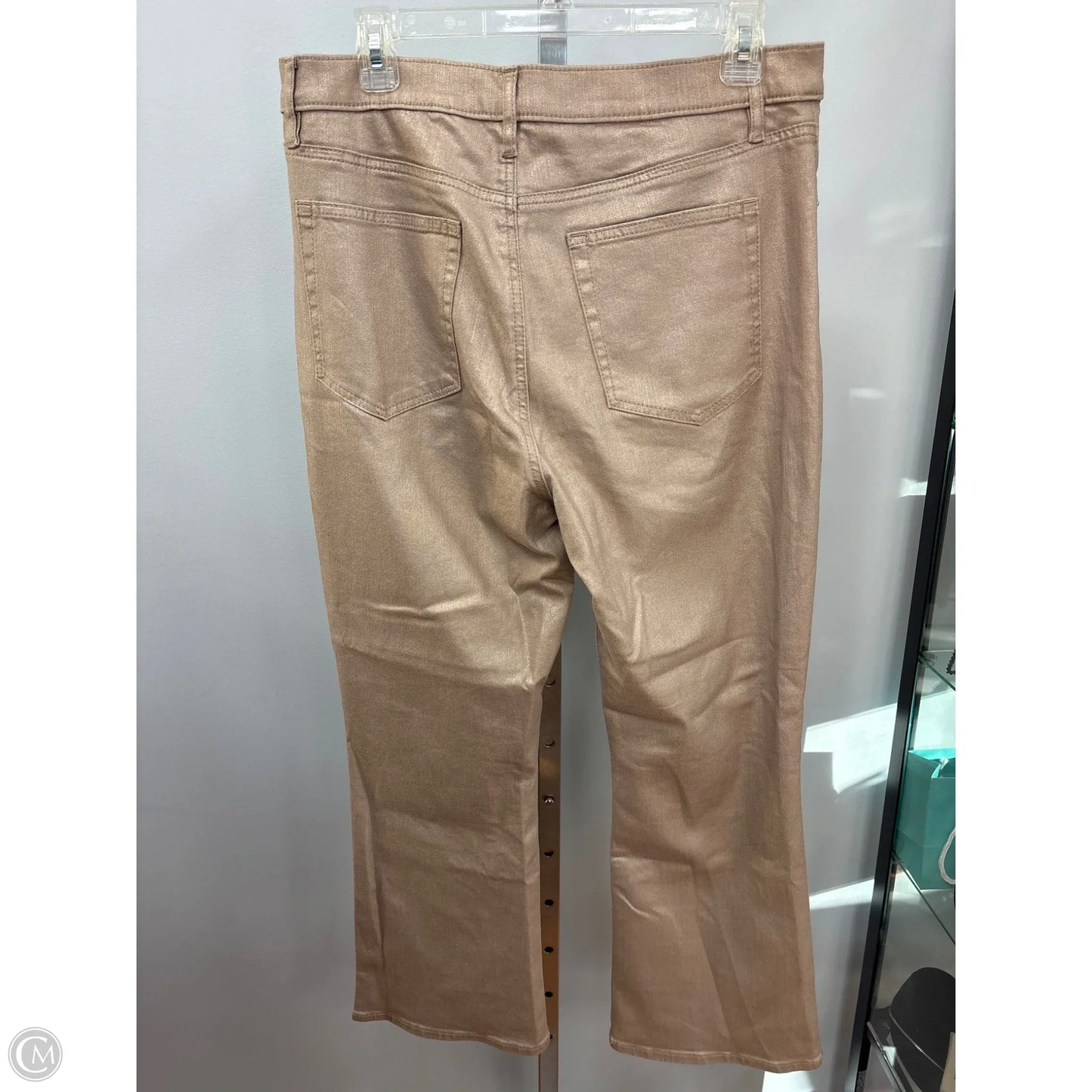 Pants Dress By Loft In Gold, Size: 12