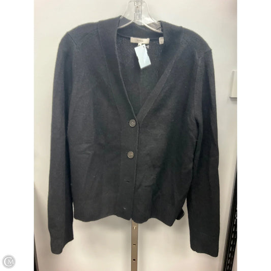 Sweater Cardigan Cashmere By Vince In Black, Size: Xl