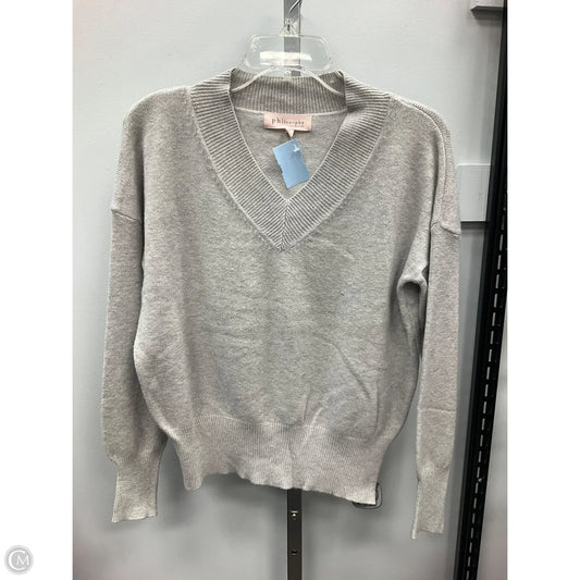 Sweater By Philosophy In Grey, Size: S