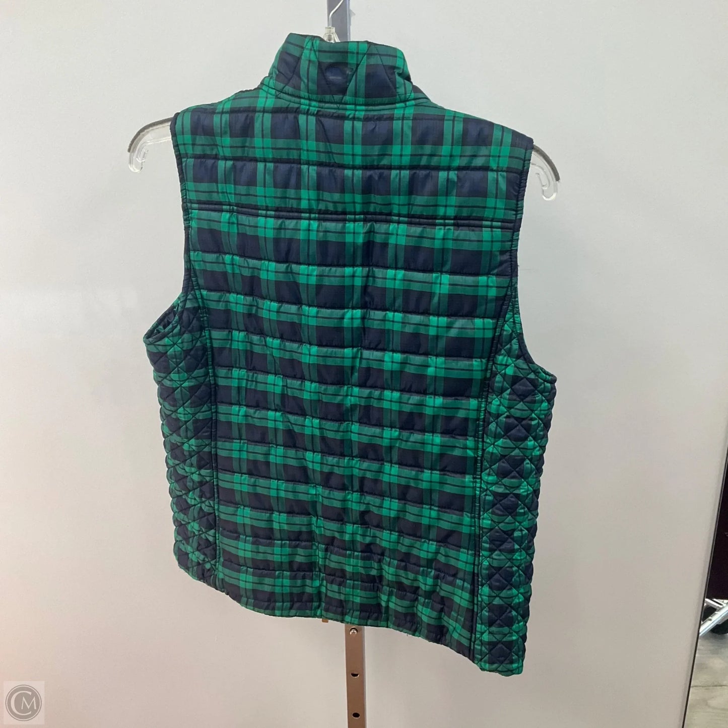 Vest Puffer & Quilted By Vineyard Vines In Plaid Pattern, Size: M
