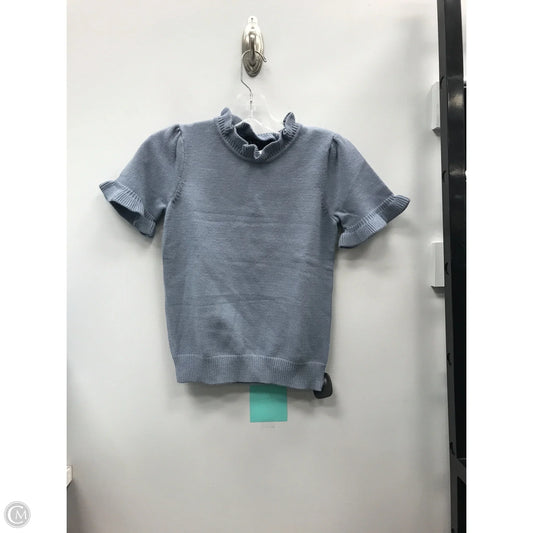 Sweater Short Sleeve By Premise In Blue, Size: Xs