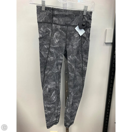 Athletic Leggings By Lululemon In Black & White, Size: 4