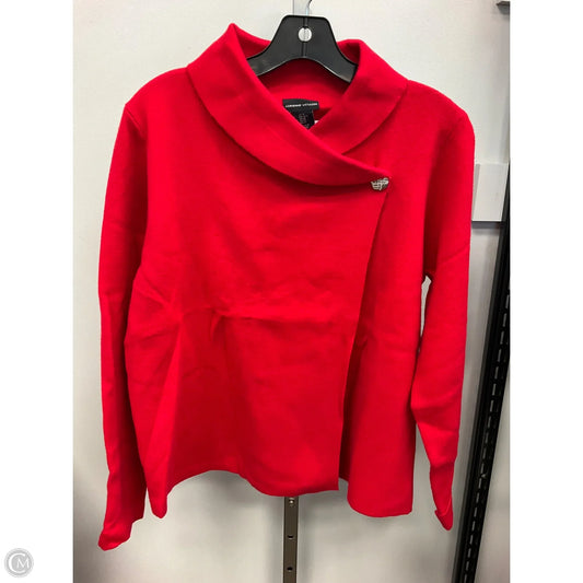 Sweater By Adrienne Vittadini In Red, Size: M