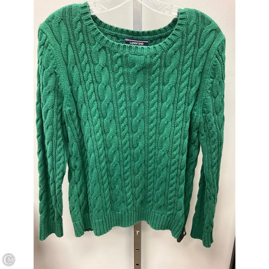 Sweater By Lands End In Green, Size: M